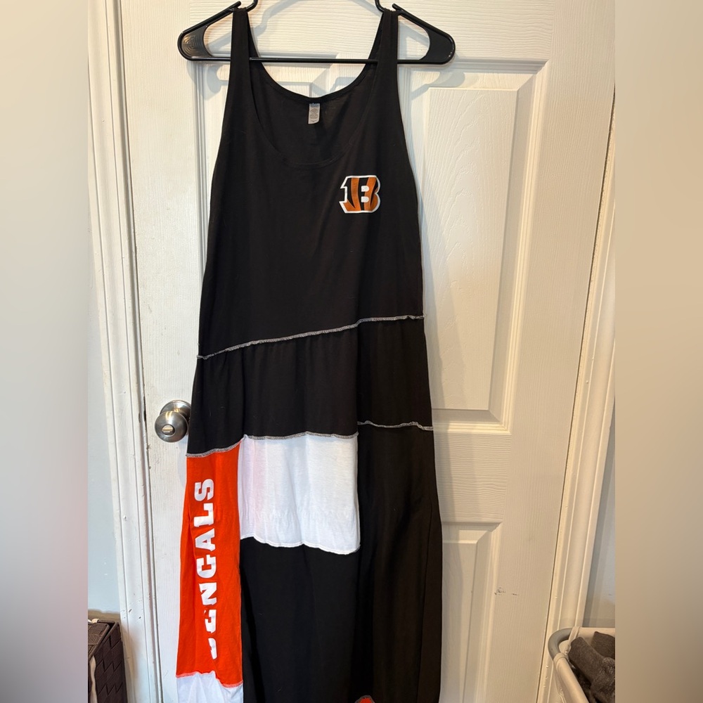 Black and White Bengals Dress
